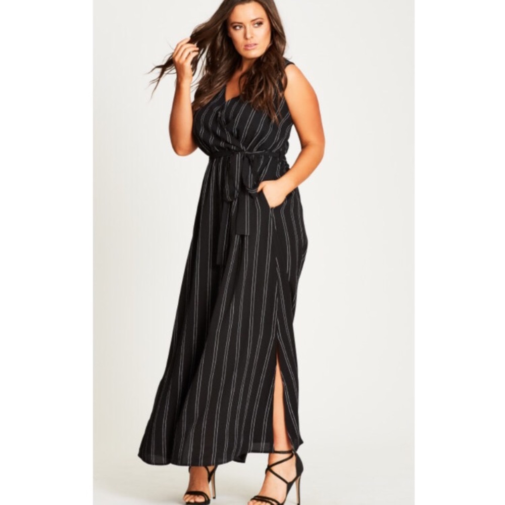 Pinstripe Maxi